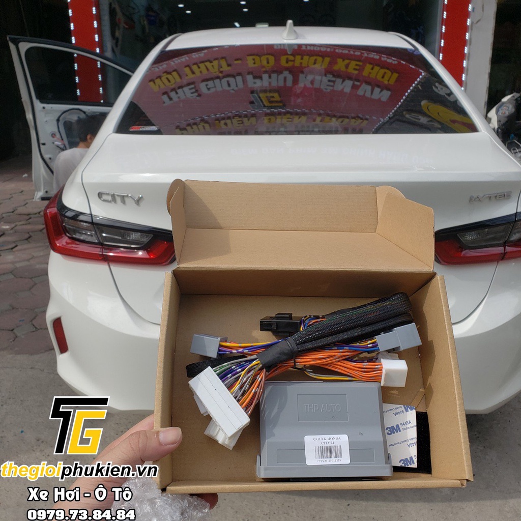 Bộ gập gương lên xuống kính tự động xe Honda City 2021 - cắm jack zin