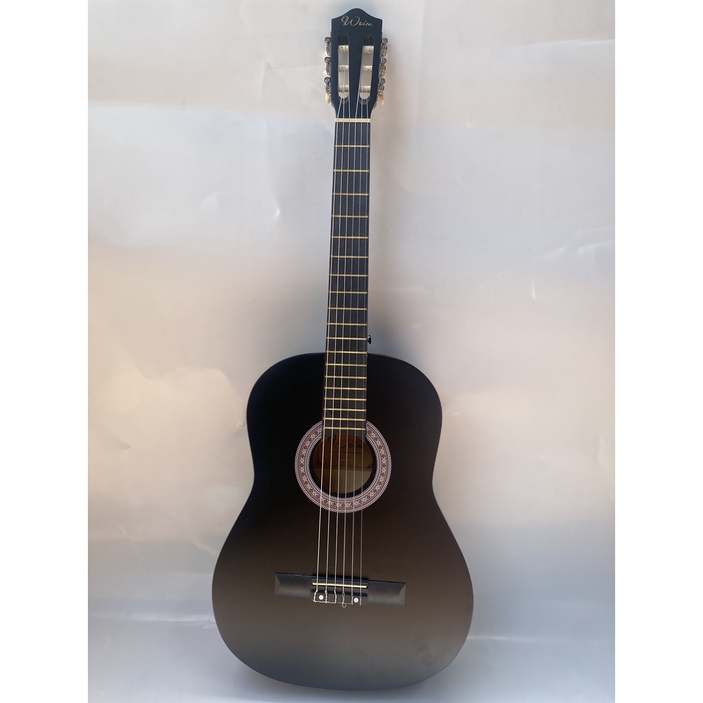 Đàn Guitar Classic Gỗ Thịt Dây Nylon Gắn EQ Có Ty Chỉnh Chống Cong Cần Size 39 Inch