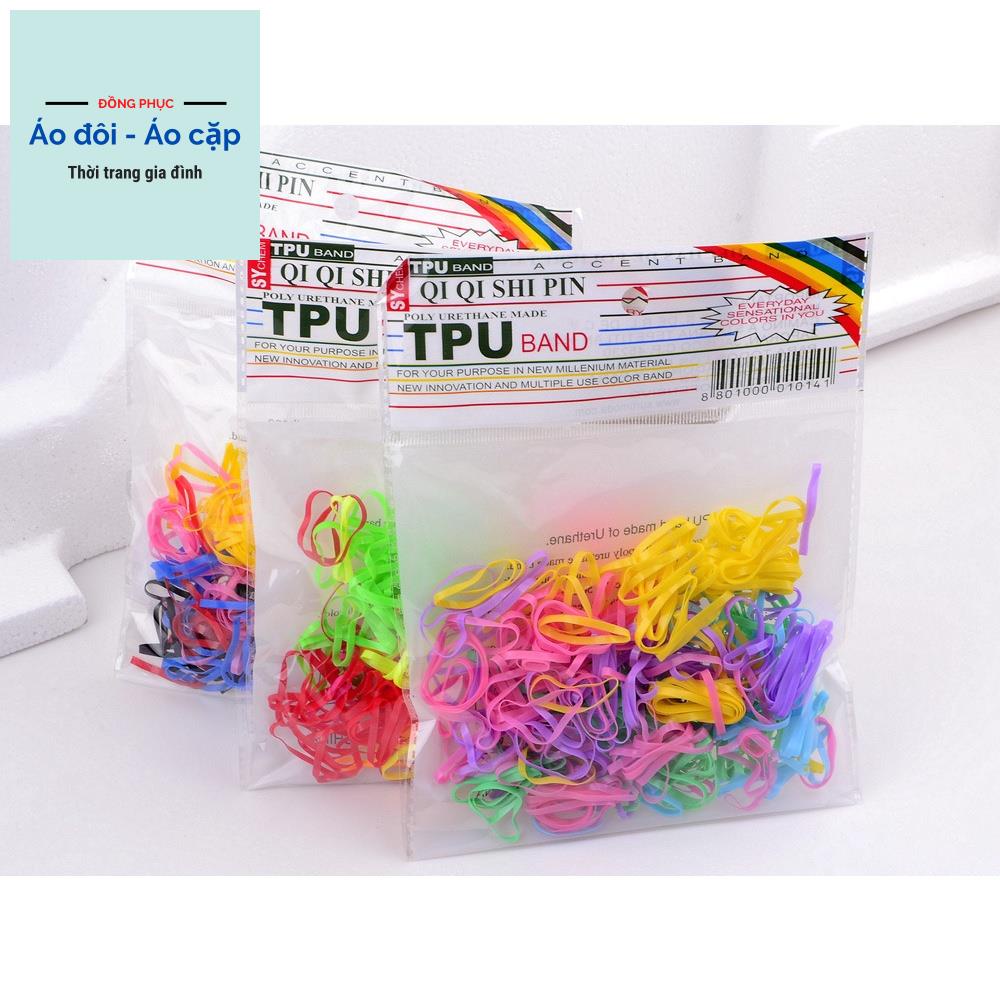 Combo 5 sợi chun/ dây thun cột tóc cho nữ - ÁoĐôi (Giao màu ngẫu nhiên)