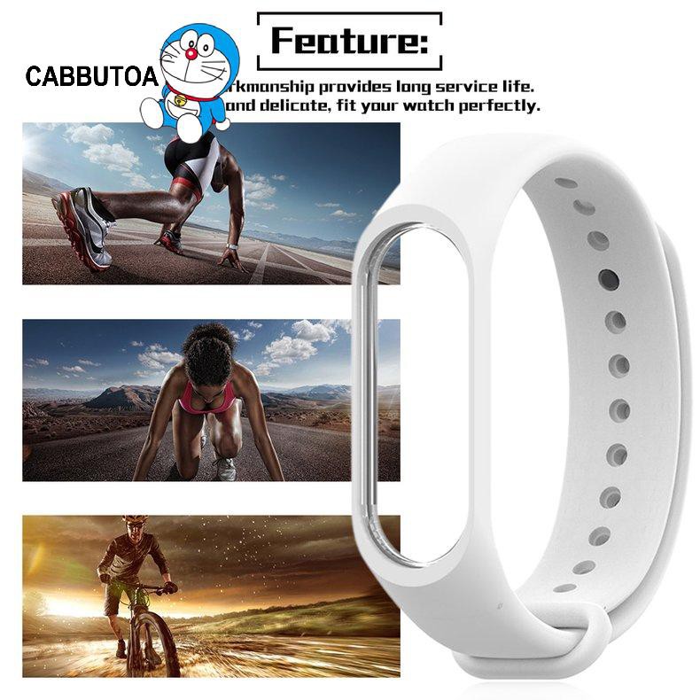 Dây Đeo Thay Thế Chất Liệu Silicon Thiết Kế Nhiều Lỗ Thời Trang Cho Xiaomi Mi Band 3