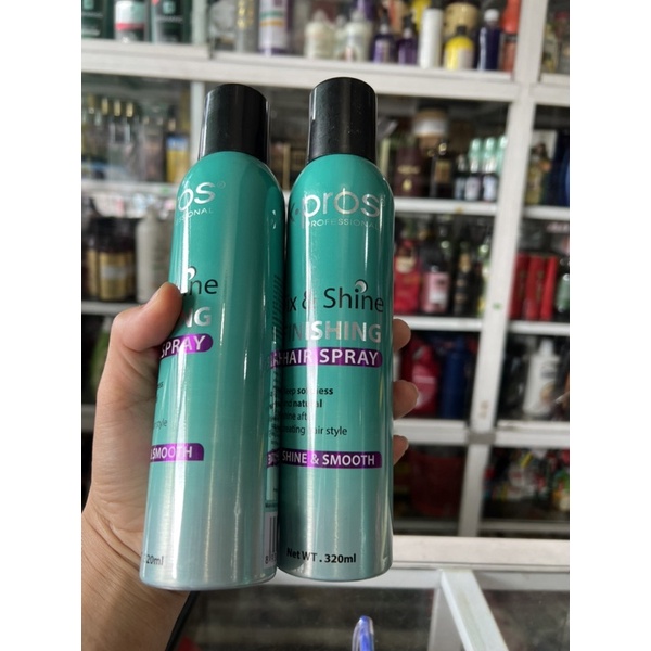 Keo xịt bóng tóc giữ nếp mềm xpros  chai dạng xịt 320ml  dưỡng mềm không bết dính
