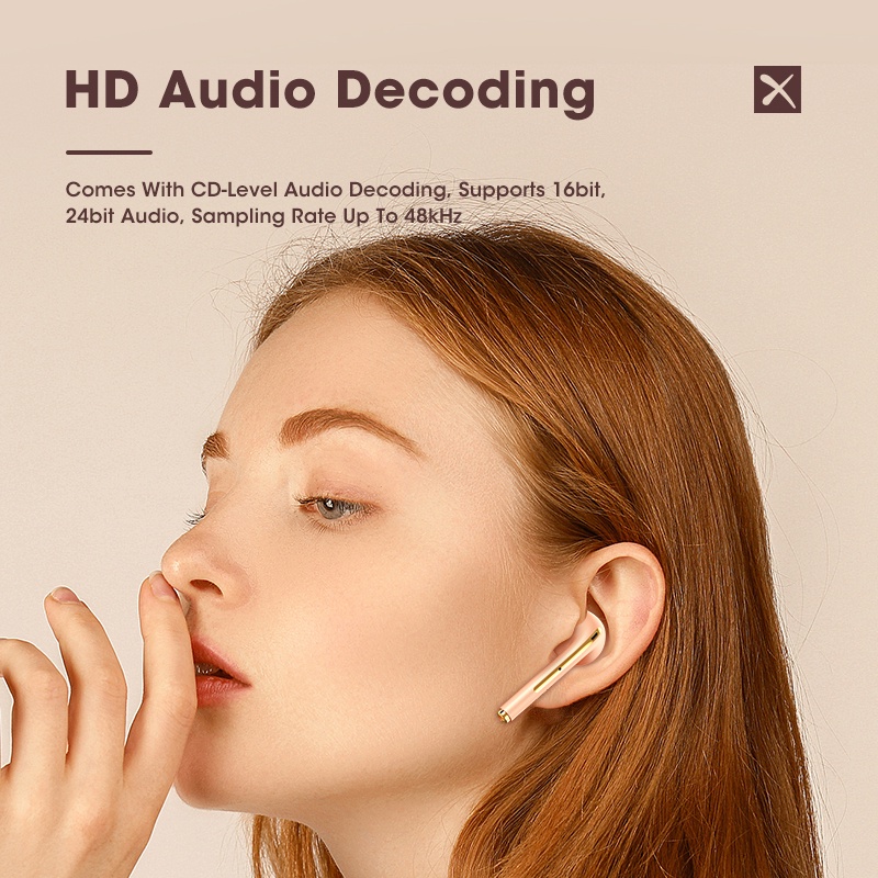 Tai Nghe Nhét Tai Bluetooth Không Dây TWS J18 Có Micro Âm Thanh Stereo Sống Động