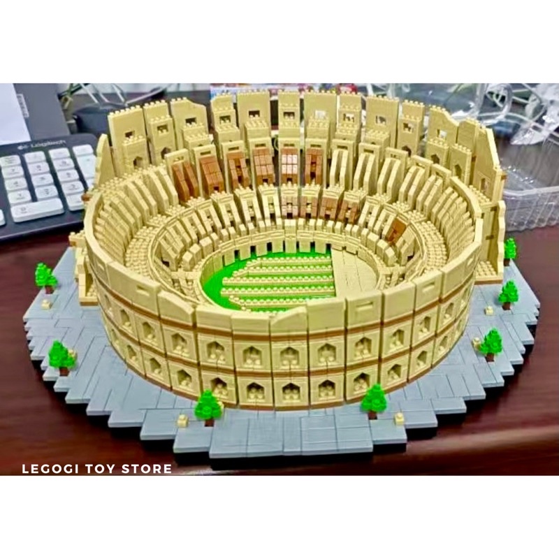 Đồ chơi lắp ráp Legogi Đấu trường La Mã 5594 mảnh ghép mô hình lắp ghép xếp hình Lezi