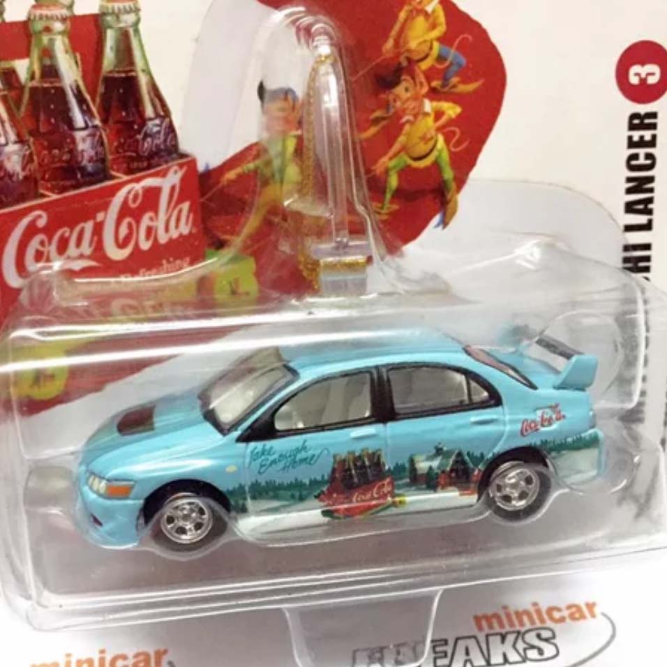 Xe mô hình JOHNNY LIGHTNING COCA COLA 2003 MITSUBISHI LANCER