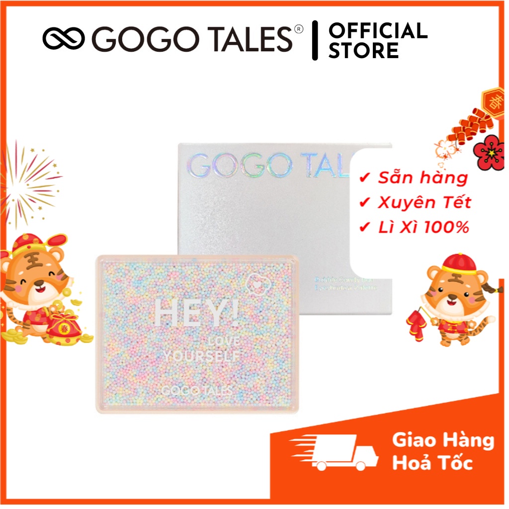 [ Gogo Tales 2022 ] Bảng phấn mắt 6 màu Gogo Tales Bubble Gum Mini eye Shadow GT297 Lớp phấn siêu nhẹ 6 màu dễ phối