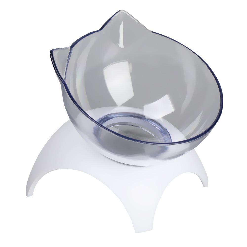 Tô Đựng Thức Ăn Cho Mèo LAYOR1 Có Thể Tháo Rời 15 Độ° Đĩa Đựng Thức Ăn Cho Thú Cưng Trong Suốt Thiết Kế Nghiêng Hình Tai Mèo