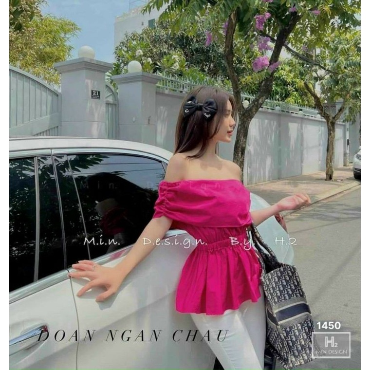 Áo Nữ Trễ Vai Lụa Thời Trang Diện Đi Chơi