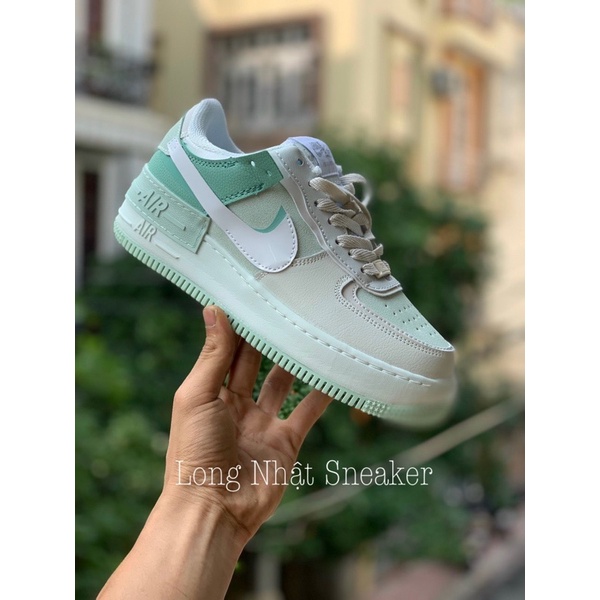 Giày Sneaker AF1 Shadow Xanh Giày Thể Thao Nam Nữ Thấp Cổ