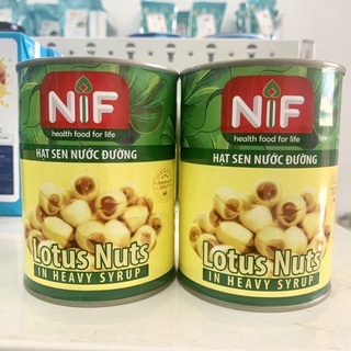 Hạt sen nước đường nif lon 565g