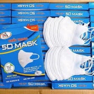 HỘP 10 CÁI KHẨU TRANG 5D MASK NAM ANH HÀNG XỊN LỌC MÙI VÀ BỤI