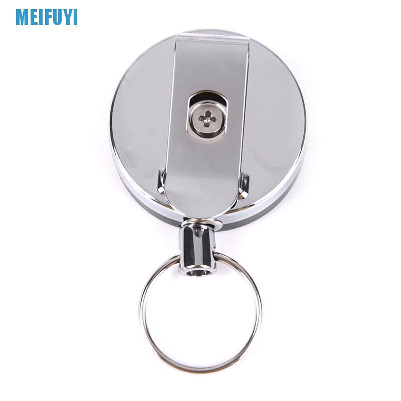 Móc Chìa Khóa Bằng Thép Có Dây Co Giãn Có Thể Thu Gọn Tiện Dụng