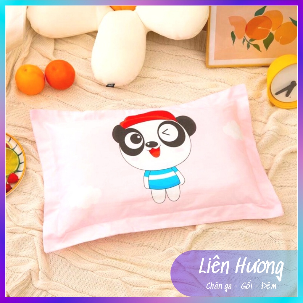 Gối cho bé chất cotton 100% size 30x50 cm, gối cho bé đi học mẫu giáo mầm non