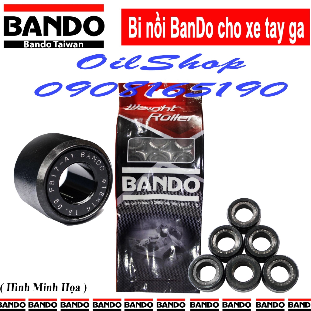 Bi nồi Bando cho xe Vision, Lead, SCR 110, AirBlade 110, Click, Spacy, Attila, Jockey RS, Joyride, Nouvo 1-2, Mio - Th