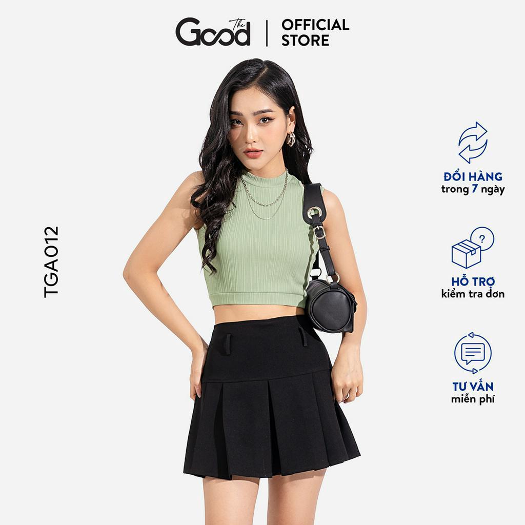 Áo Croptop Len Tăm Cut Out The Good/Tanktoppi Cutout