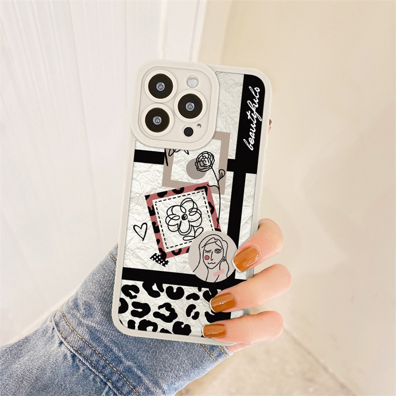 Ốp lưng iphone cạnh vuông lỗ camera beautiful 6s/6splus/7/7plus/8/8plus/x/xr/xs/11/12/13/pro/max/plus/promax-Awifi A4-5