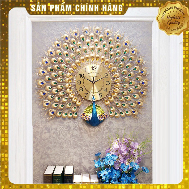 Đồng Hồ Treo Tường Con Công Chính Hãng Lianzhuang 007Y