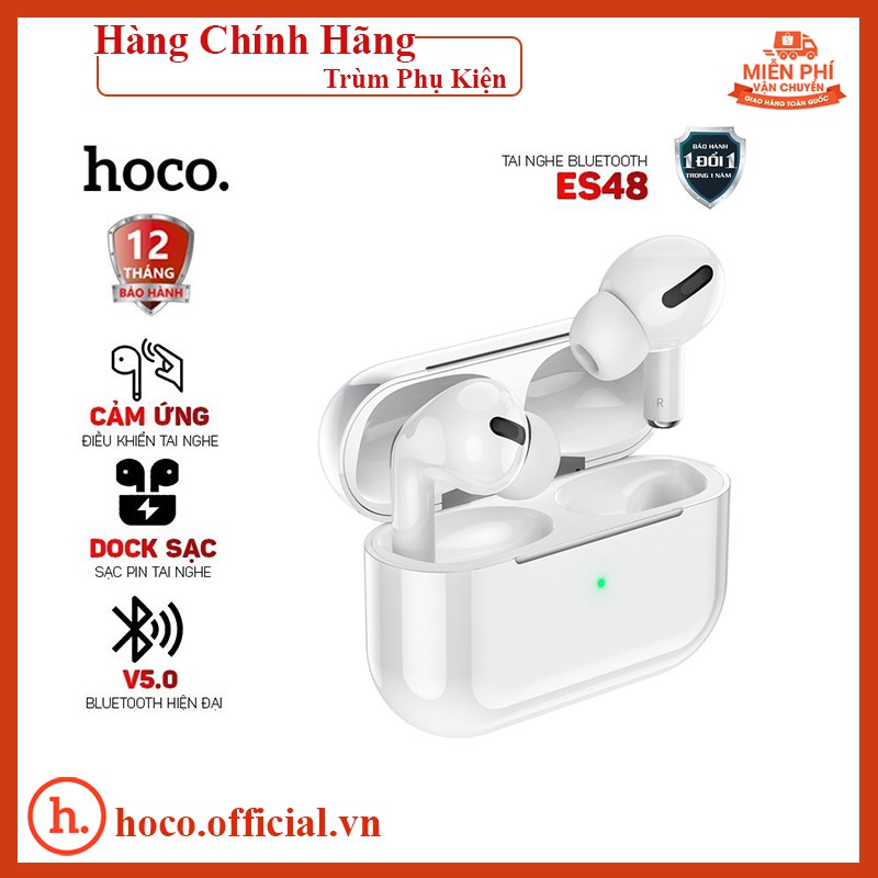 Tai nghe không dây airpods pro kết nối bluetooth 5.0 với iPhone Samsung Hoco hỗ trợ sạc không dây Bản Cao Cấp K01