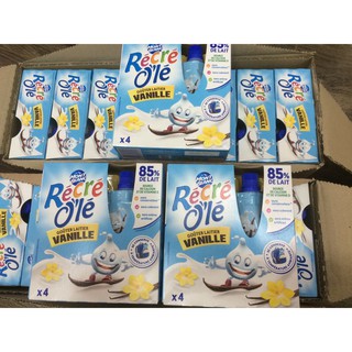 Váng sữa Mont Blanc Recre Ole vị vani (85g*4),Pháp