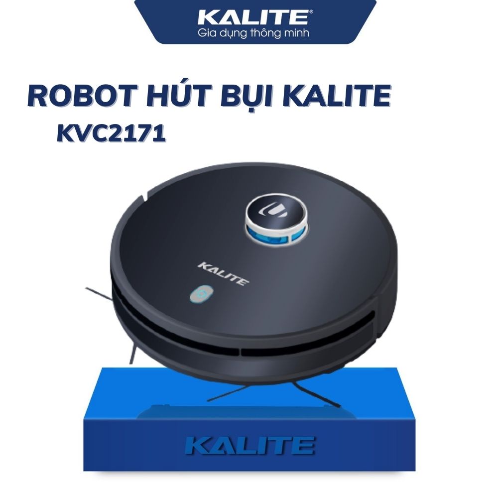 Robot hút bụi lau nhà thông minh Kalite KVC 2171 công suất 2300Pa dọn sạch 99,99% vi khuẩn