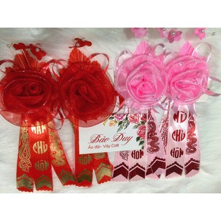 Hoa chủ hôn đám cưới ( 1 hộp 2 bông)