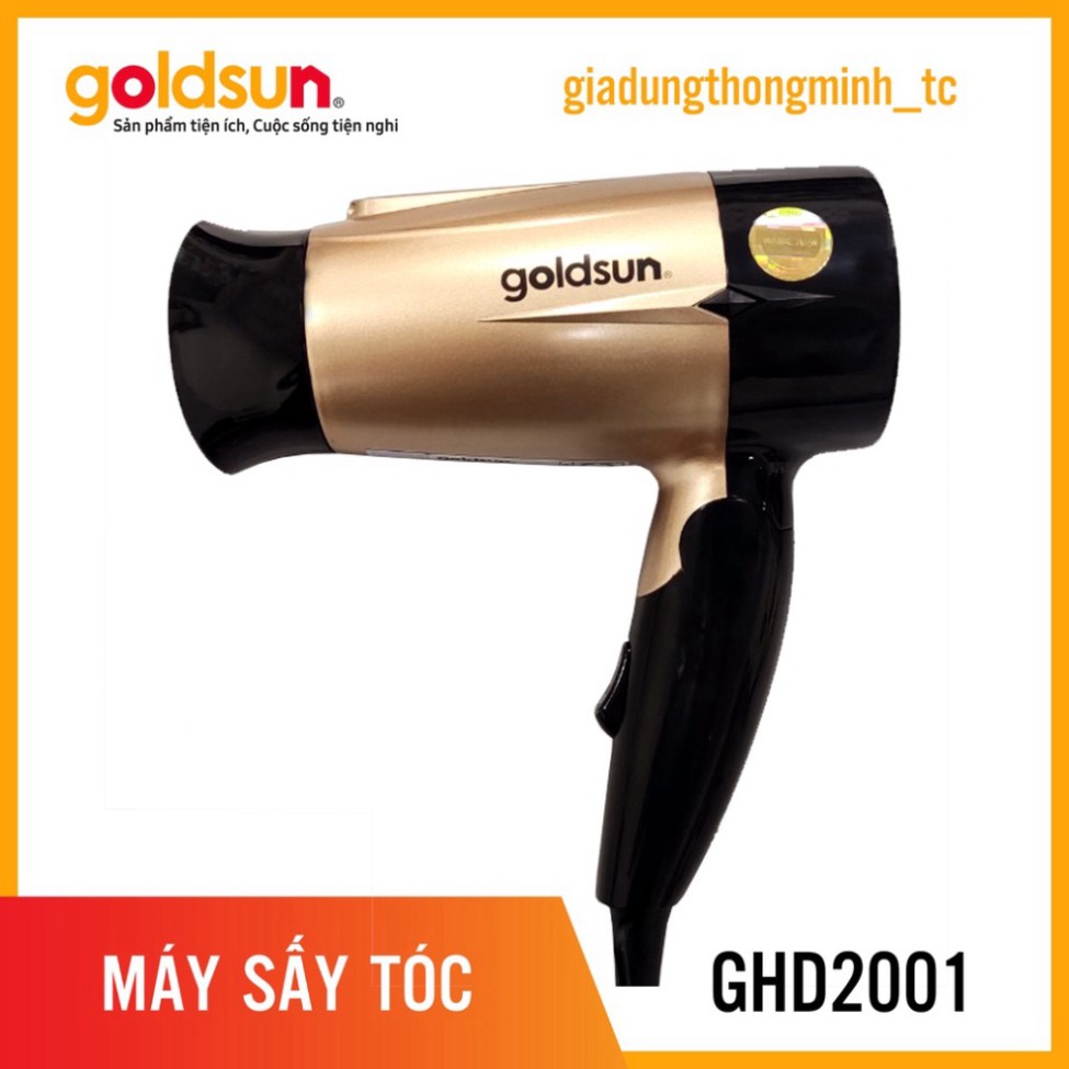 Máy Sấy Tóc Goldsun GHD2001 Cong suất lớn, sấy nhanh - Bảo Hành 12 Tháng