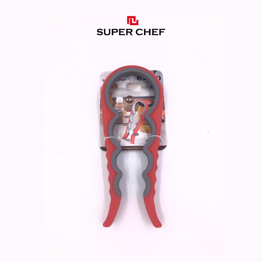 Dụng cụ mở nắp chai lọ Super Chef tiện dụng, dễ dàng sử dụng SC_SH4001