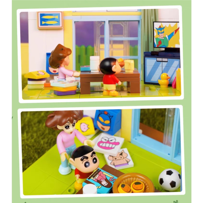 Mô hình đồ chơi lắp ráp Lego  - K20606 Phòng khách cậu bé bút chì Shin