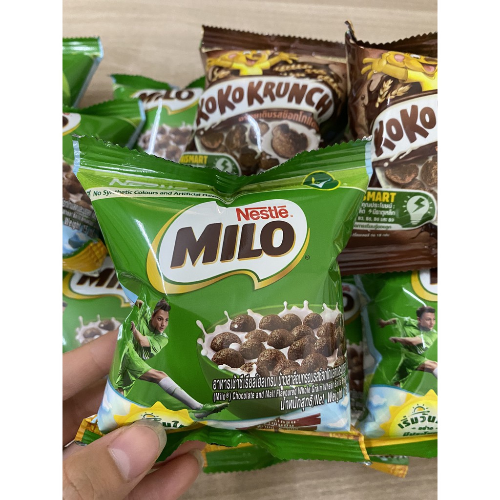 Bánh ăn sáng Nestle Milo - Ngũ cốc ăn sáng Nestle Milo bịch 10+2 gói 15gram thơm ngon tiện dụng