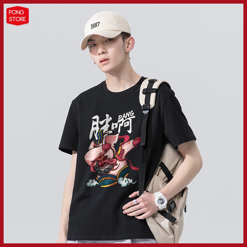 Bộ thể thao nam FREESHIP Set thể thao nam HEO HIP HOP mặc nhà chất thun co giãn tay ngắn form rộng pongshop