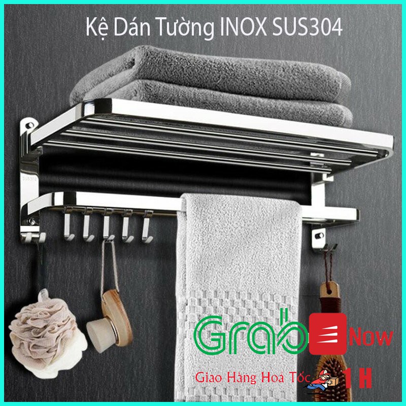 Giá Để Khăn 2 Tầng Nhà Tắm - Chất Liệu inox 304 cao cấp không gỉ [ BẢO HÀNH 2 NĂM ]