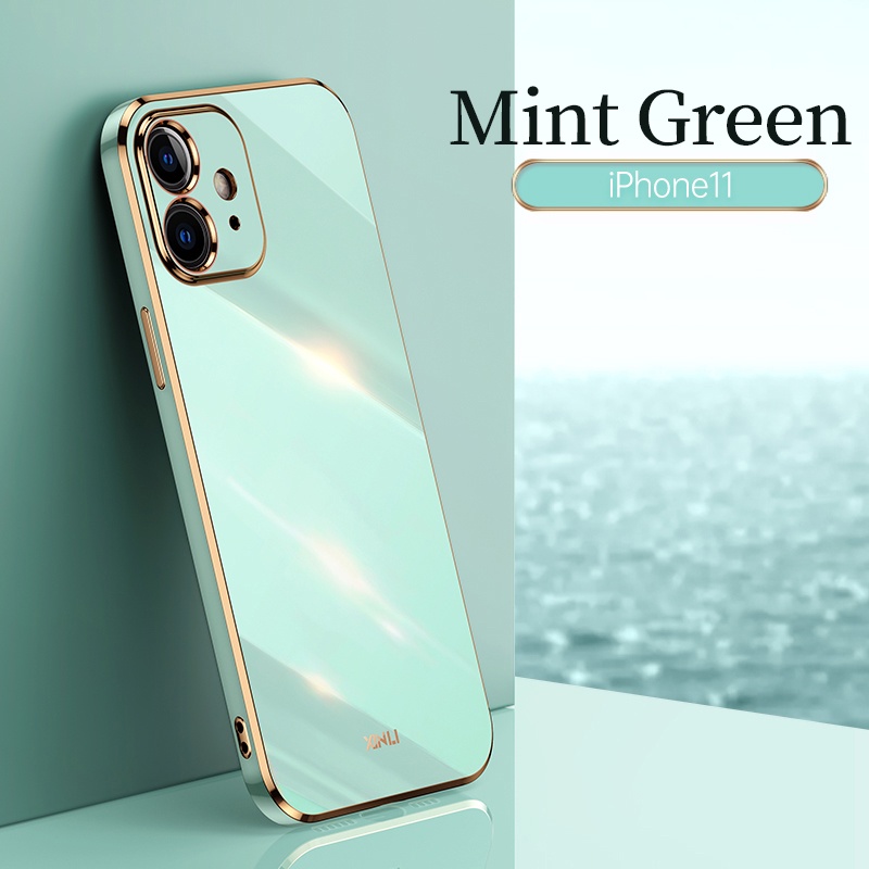 Ốp iPhone 7 Plus 11 12 13 Pro Max X XS XR Max 6 7 8 6S Plus case Vỏ điện thoại mạ điện sang trọng chất lượng cao