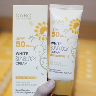 Kem Chống Nắng Hoa Cúc Trắng Da Sạch Nhờn Dabo Whitening Sunblock Cream Hàn Quốc (70ml)