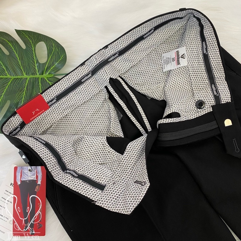 Quần tây nam Vĩnh Thành 355 vải Sec Hàn âu dày dặn chính hãng thời trang JUNSU