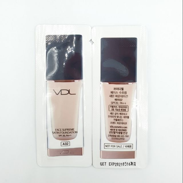 [ HOT ] Gói Kem nền che khuyết điểm nâng tone VDL 1ml