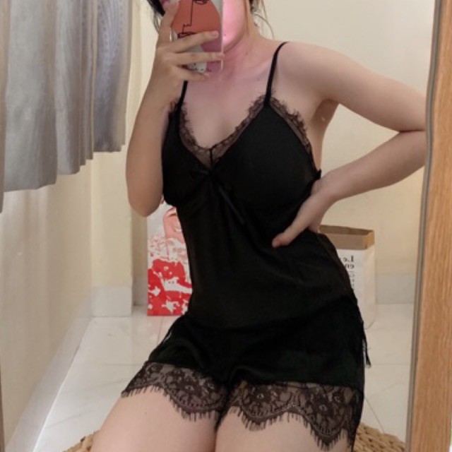 ♥️[Q11.HCM]♥️LL312  Bộ đồ ngủ sexy gợi cảm -  Đồ ngủ mặc nhà Cô chủ nhỏ chuyên sỉ