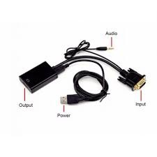 Bộ chuyển đổi VGA sang HDMI có Audio - AVG+Audio to HDMI