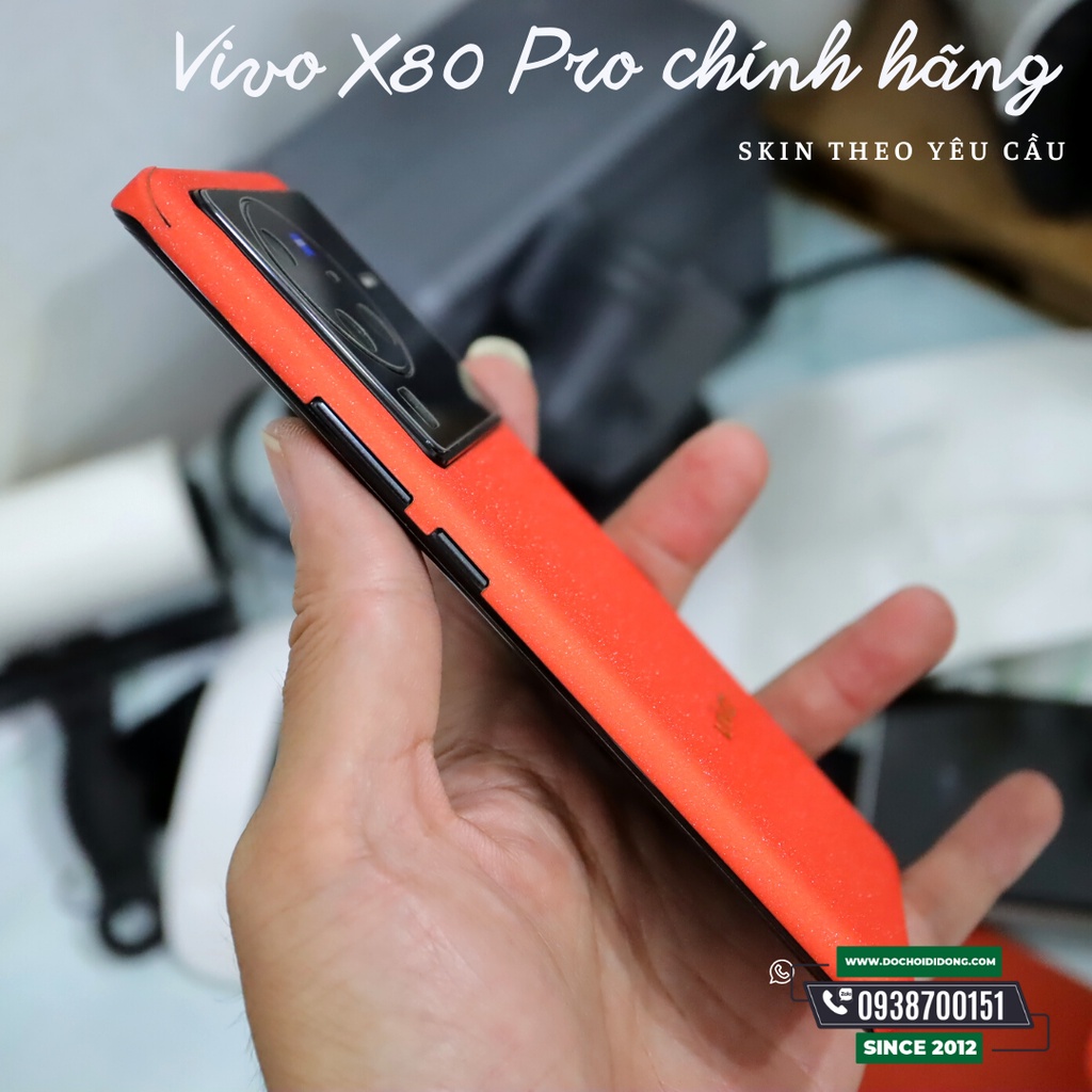 Miếng dán PPF Hydorgen Skin Màu Cam Nội Địa Vivo X80 Pro chính hãng cao cấp