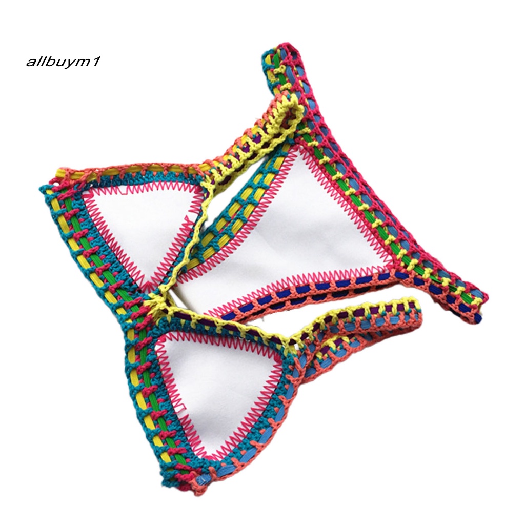 Đồ Bơi Bikini Đan Móc Dễ Thương Cho Nữ
