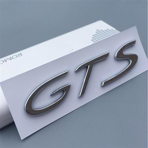 1 x Nhãn Dán Trang Trí Xe Hơi Porsche GTS MACAN CAYENNE PANAMERA CARERRA BOXSTER TURBO 911 718 Bằng Chrome Chất Lượng Cao