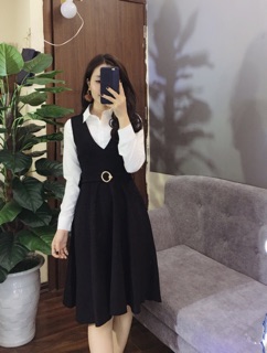 Váy thu đông ( yếm xoè )
