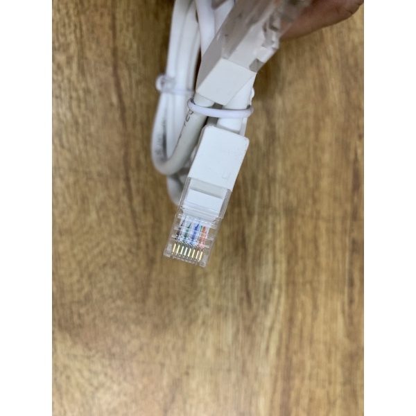 Cáp mạng cat5e 28 AWG dài 1,2m màu trắng đúc 2 đầu