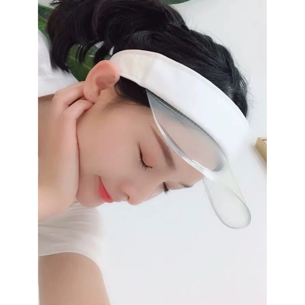 [Sẵn Hàng]⭕️Mũ nửa đầu nhựa trong suốt(ảnh thật)10 màu
