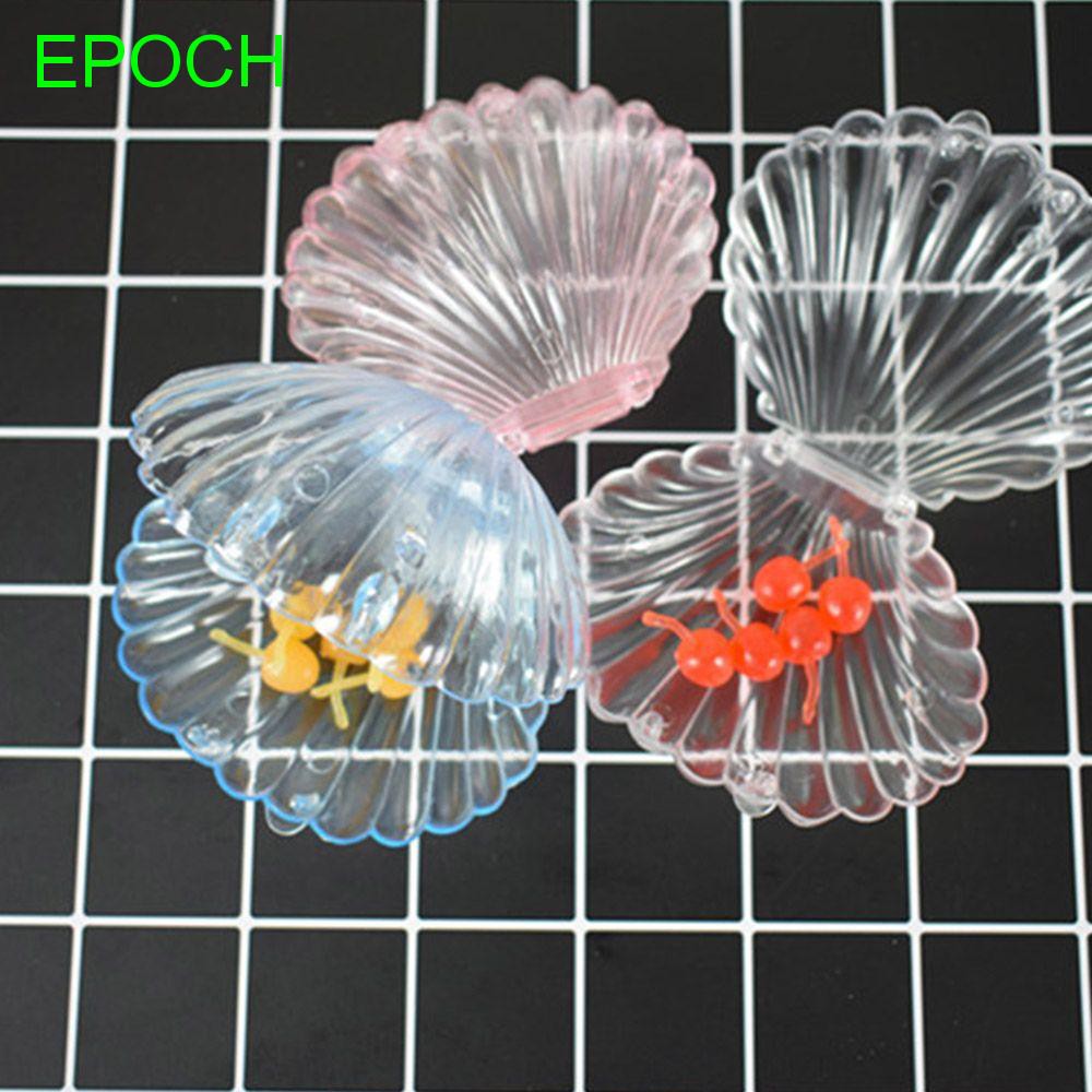 Hộp đựng trang sức hình vỏ sò trong suốt tiện dụng