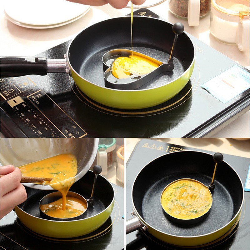 1 Khuôn Chiên Trứng, Làm Bánh Xếp Được Làm Từ Thép Không Gỉ, Dùng Cho Nhà Bếp