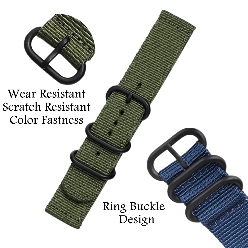 Dây Đeo Vải canvas nylon 24mm Thay Thế Cho Đồng Hồ Thông Minh Suunto 9 7 Baro / Suunto D5