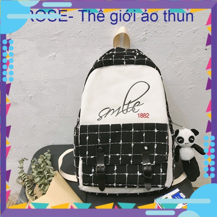 Balo nữ nam balo đi học nhiều ngăn, đẹp đi chơi đựng laptop phong cách unisex
