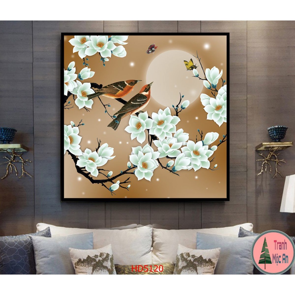 ❗️❗️HOT❗️❗️ size lớn  tranh đơn THUỶ MẶC nhẹ nhàng độc đáo tình yêu chim cu hạnh phúc Treo Tường Tráng gương