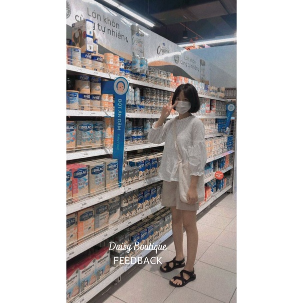 [Hàng Dày Dặn Loại 1] Quần Đùi Quần Short Kaki Cài Cúc Dáng A Daisy Boutique