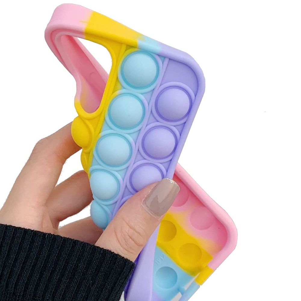 Ốp Điện Thoại Silicon Màu Cầu Vồng Cho Samsung Galaxy S21 Ultra S20 S10 S9 Plus Note 20 Ultra Note 10 9 Plus