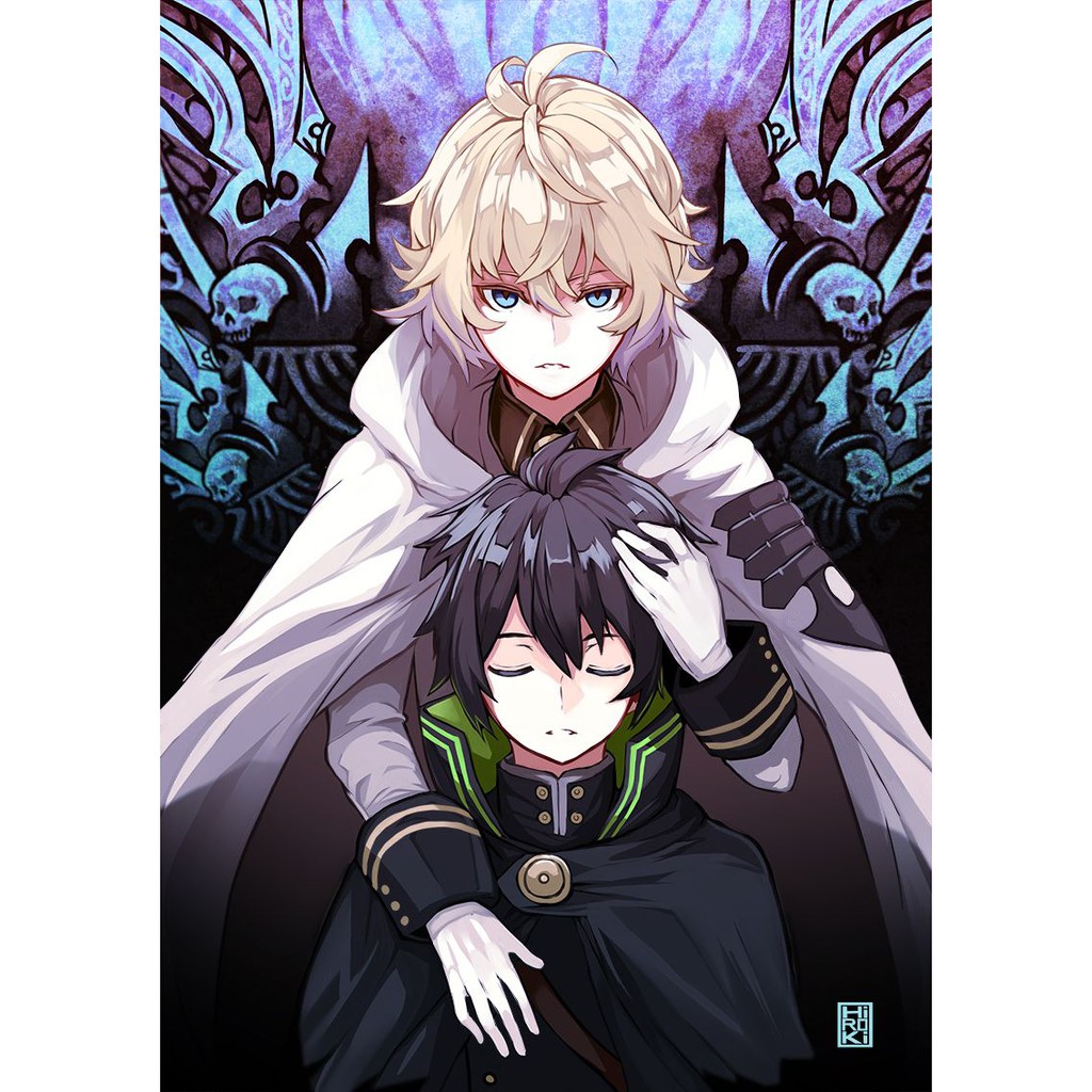 Combo full bộ thiệp khổ lớn Owari no Seraph - Thiên thần tận thế